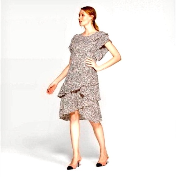 Dress Animal Cheetah Print XXL Cream Black NWT - Picture 2 of 16